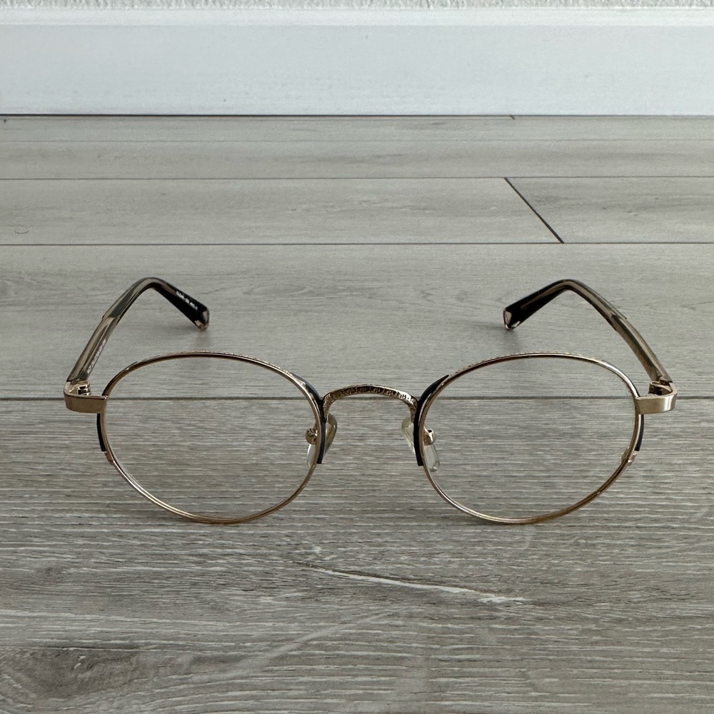 HAZE COLLECTION Clear GD Round Glasses